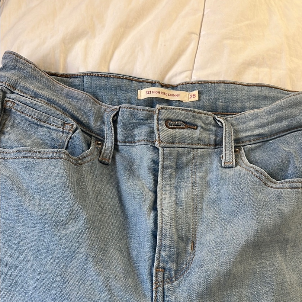 Light Blue High Rise Skinny Jeans